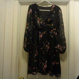 ROMANTIC FLORALS CHIFFON SOFT DRESSING BY CUPSHE NWT X L
